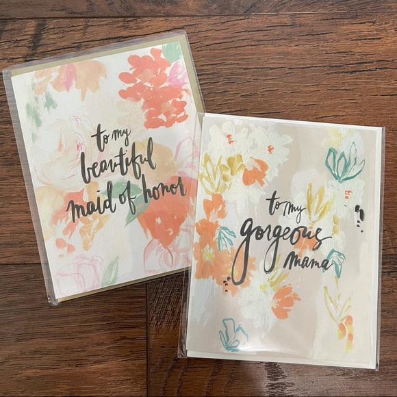 OUR HEIDAY MAID OF HONOR + MOTHER OF THE BRIDE THANK YOU CARDS - Picture 3 of 6